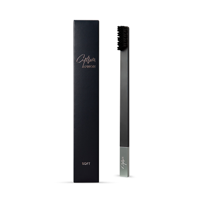 Holland & Barrett Apriori Black Silver Soft Toothbrush- Buy online at McGrocer