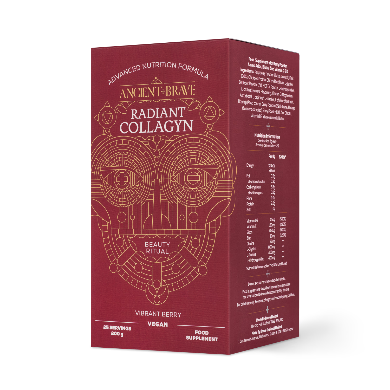 Ancient+Brave Radiant Collagyn vegan collagen powder 200g (British brand)
