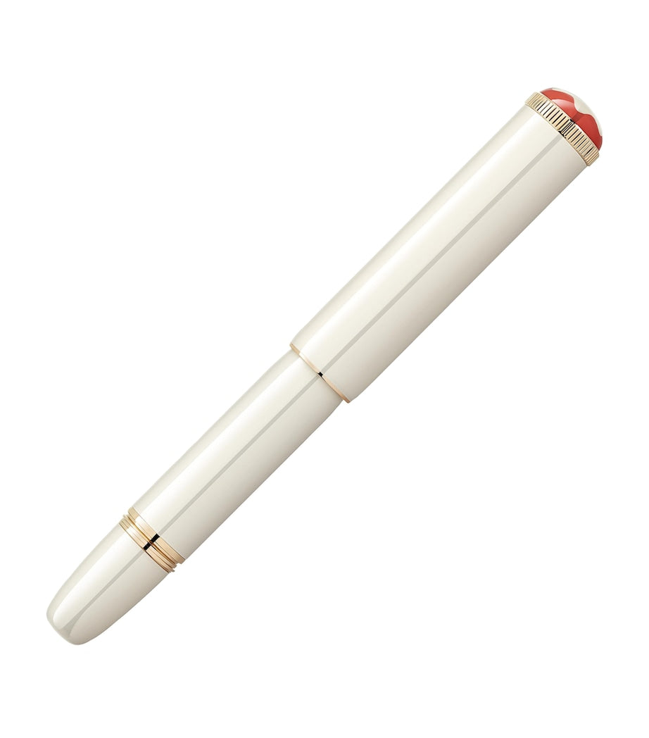 Montblanc small heritage fountain pen in red and black, imported from the UK