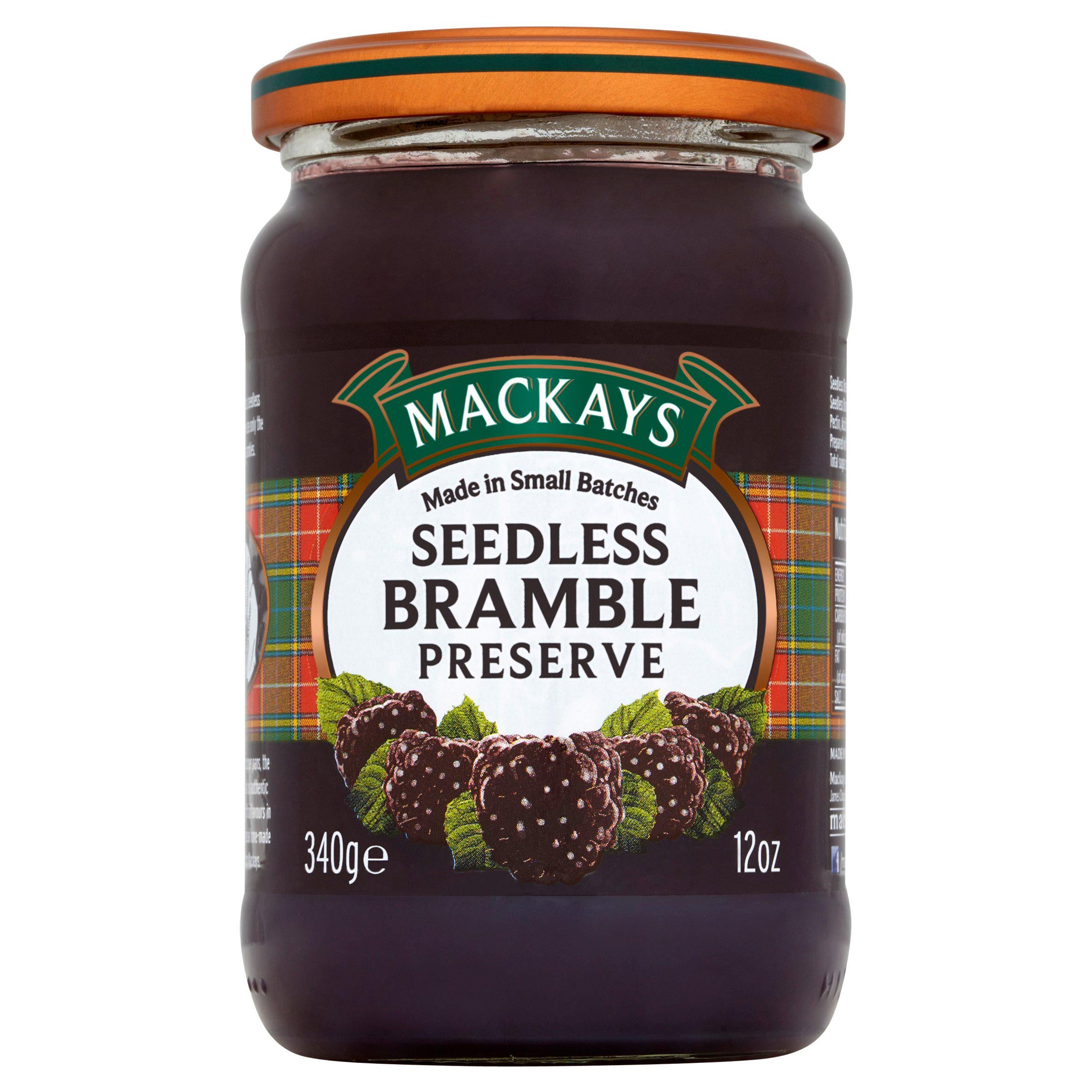 Mackays Seedless Bramble Preserve 340g Jams & conserves Sainsburys   