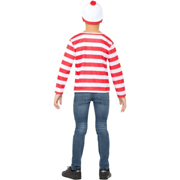 Smiffys Where's Wally instant costume kit, imported from the UK