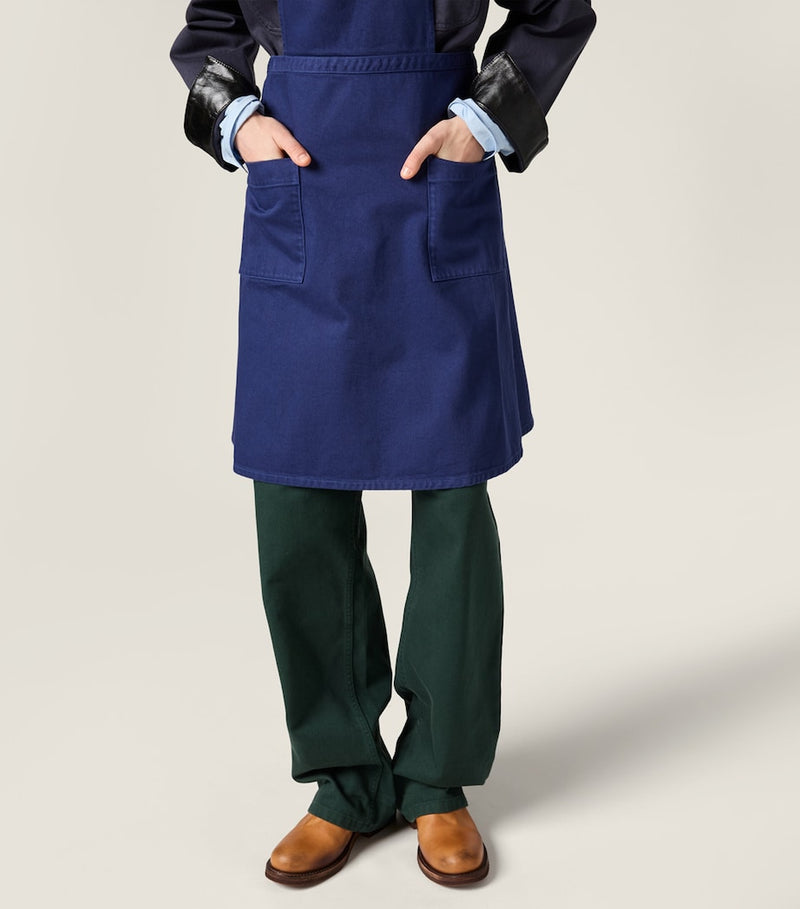 Miu Miu garment-dyed gabardine apron - British product