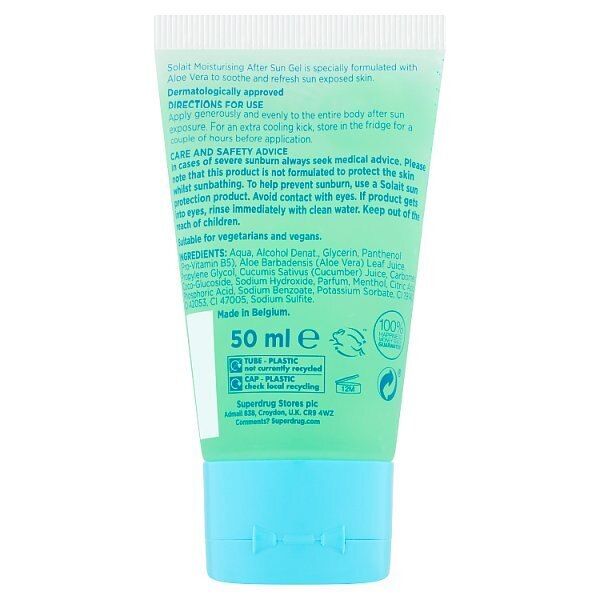 Solait Mini Aftersun Gel 50ml GOODS Superdrug   