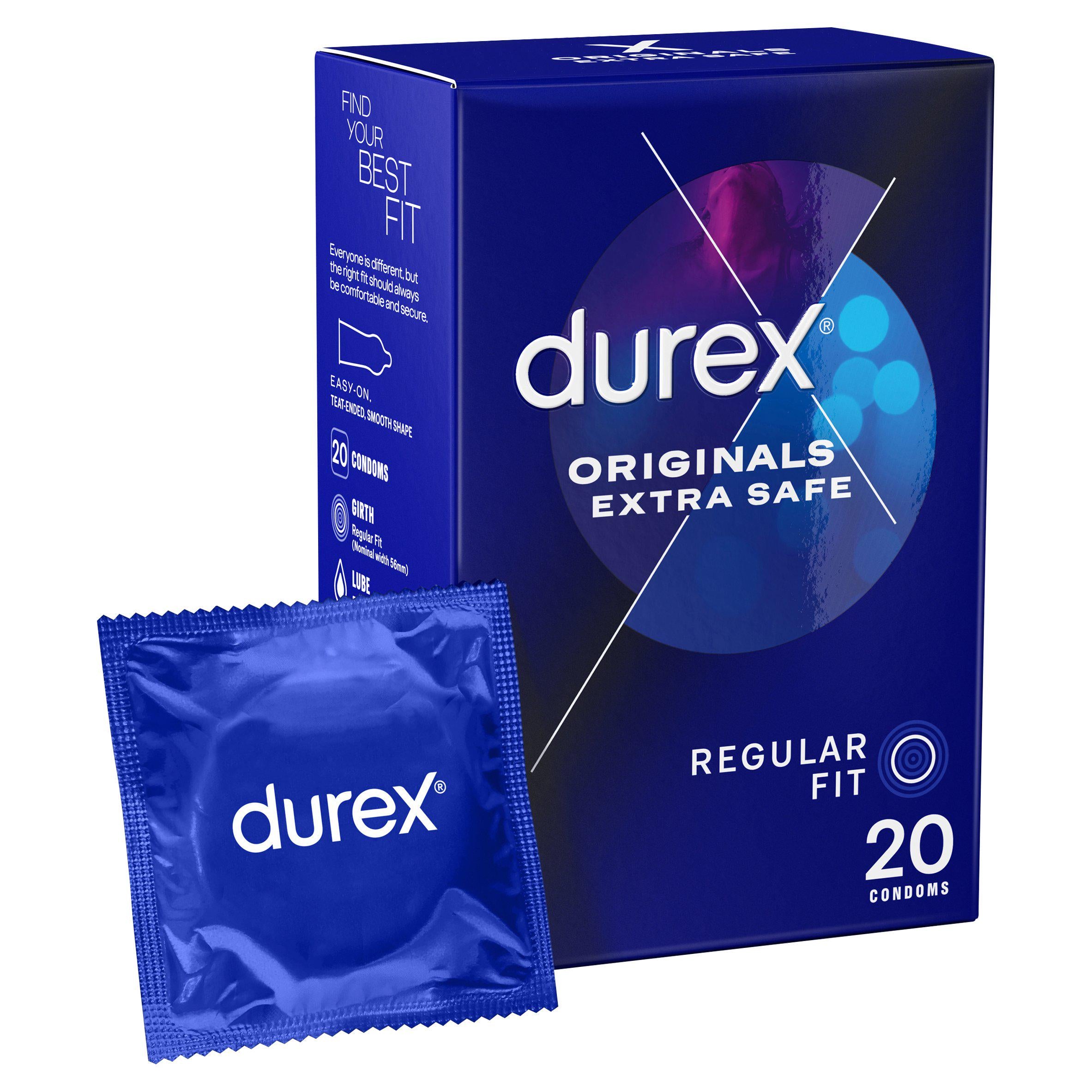 Durex Extra Safe Thick Condoms x20 sexual wellbeing Sainsburys   