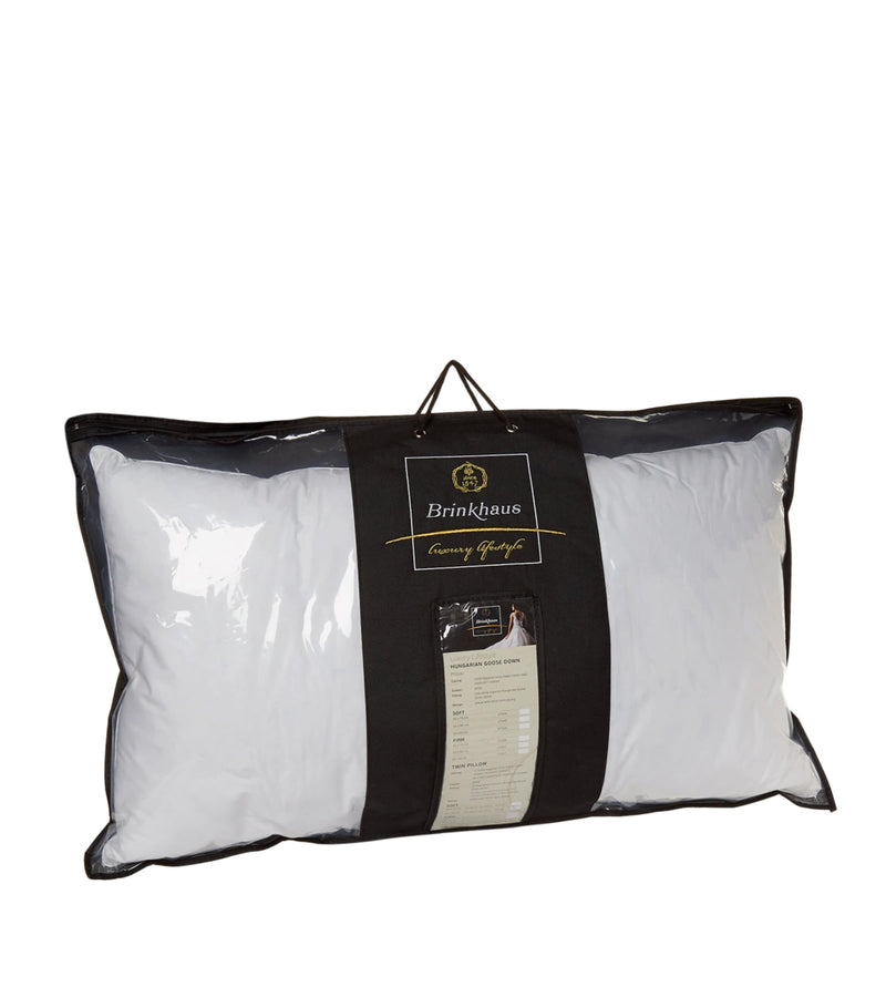 Brinkhaus Twin Soft goose down pillow 50cm by 90cm - British product
