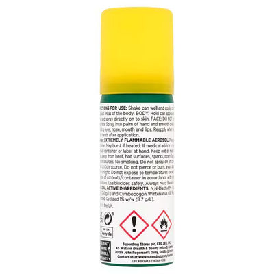 Superdrug Buzz Off Mittelstarker Insektenschutzspray 50ml