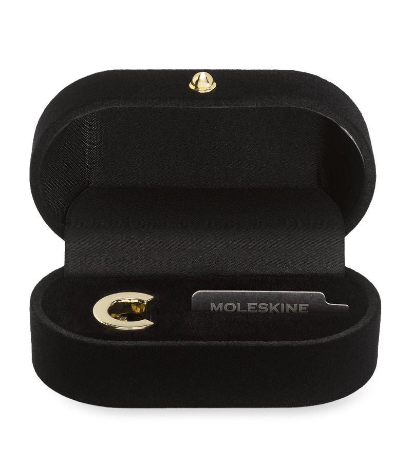 Moleskine Gold-Plated C Notebook Charm, imported from the UK