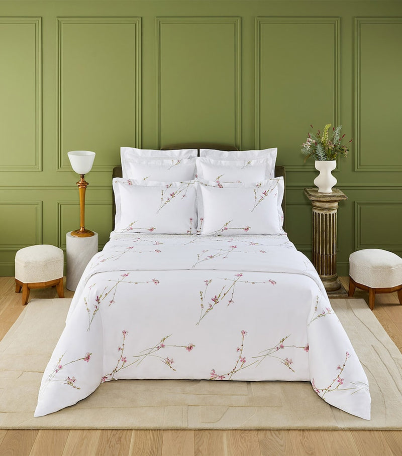 Yves Delorme Gaura super king bedcover floral print 285x250cm, imported from the UK