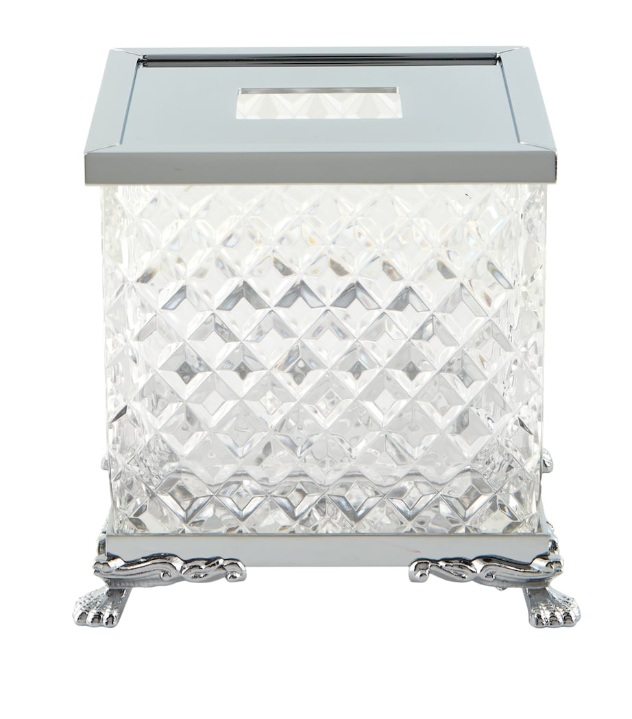 Zodiac crystal tissue box with lion feet (British brand)