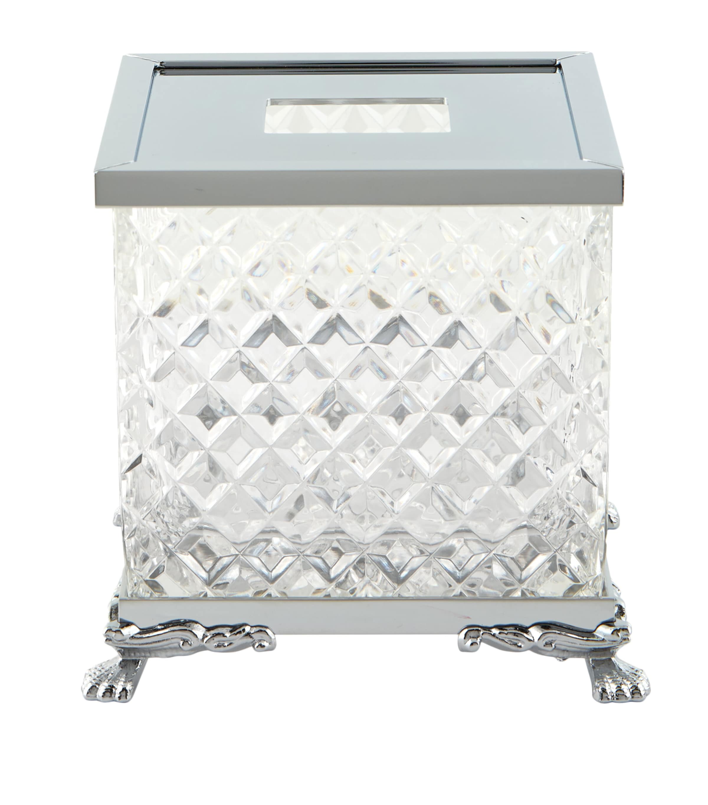 Zodiac crystal tissue box with lion feet (British brand)