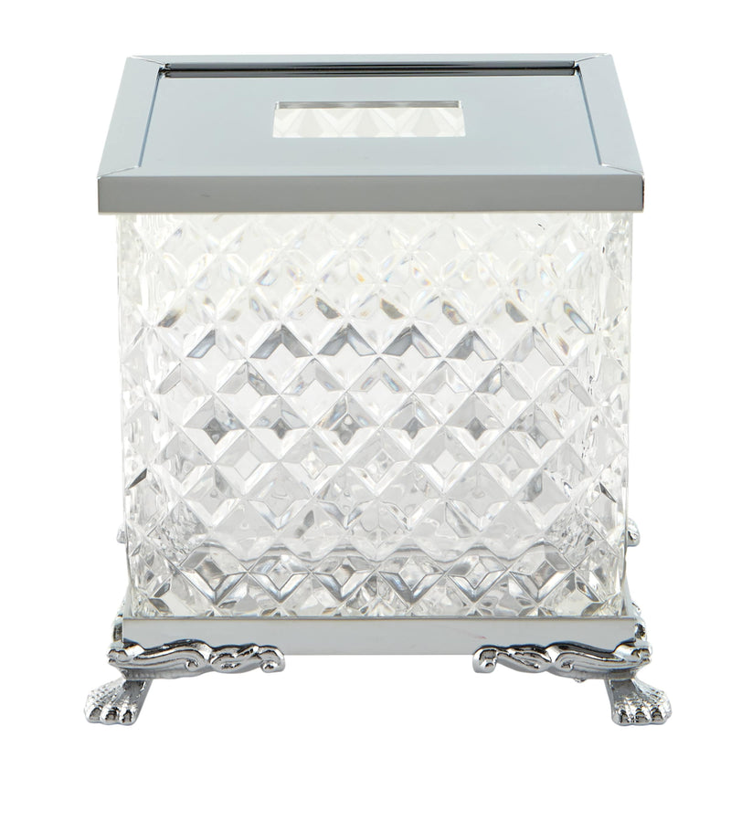 Zodiac crystal tissue box with lion feet (British brand)
