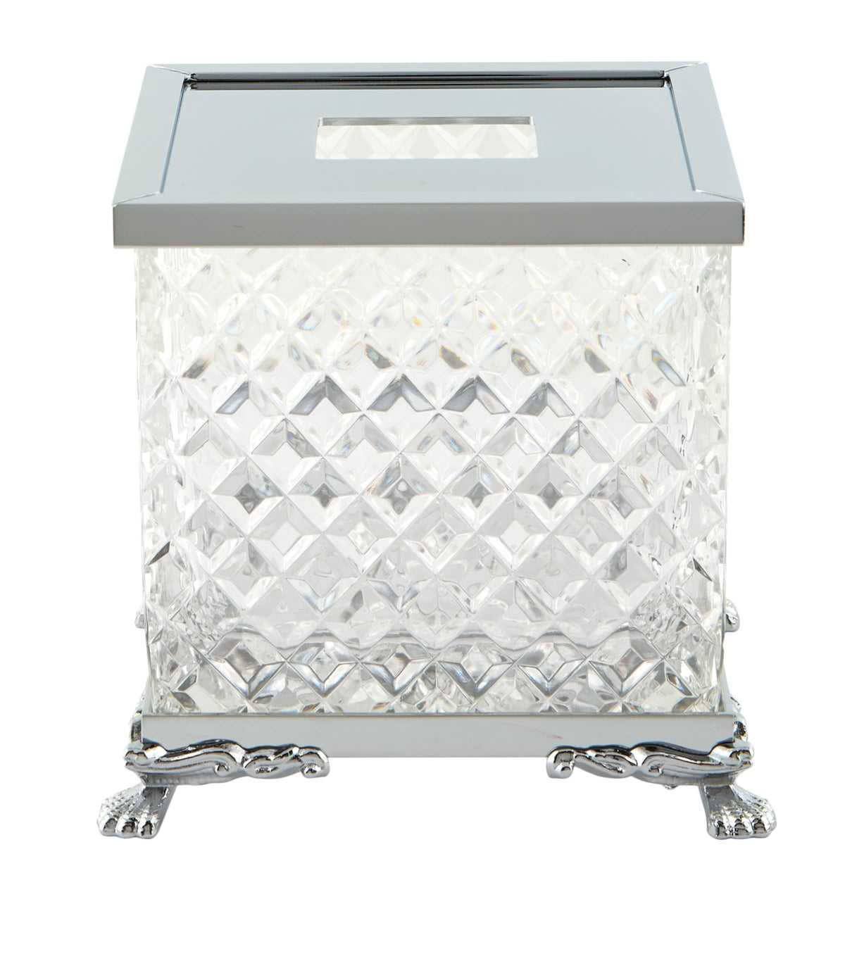 Zodiac crystal tissue box with lion feet (British brand)