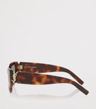 Saint Laurent cat eye sunglasses Havana tortoiseshell acetate (British brand)