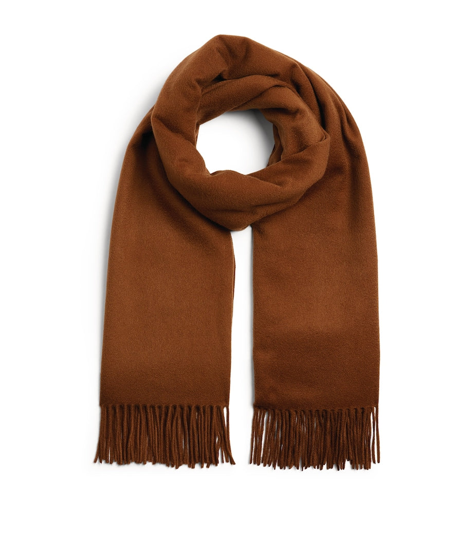 Max Mara cashmere fringed scarf 180cm x 70cm, imported from the UK