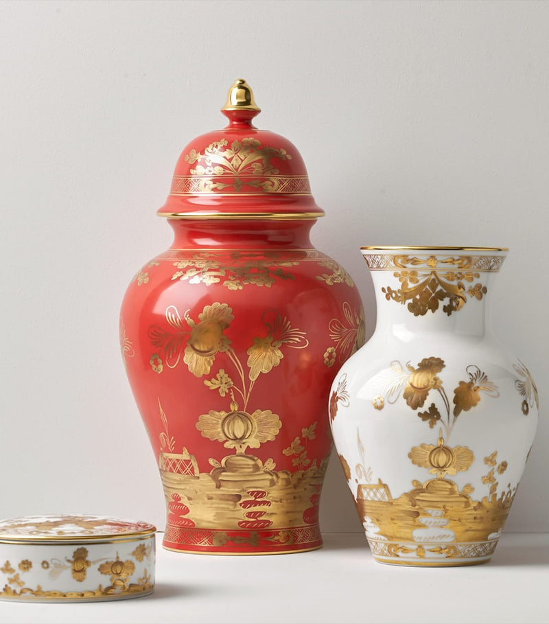 Ginori 1735 porcelain Ming vase 3.2L, UK version