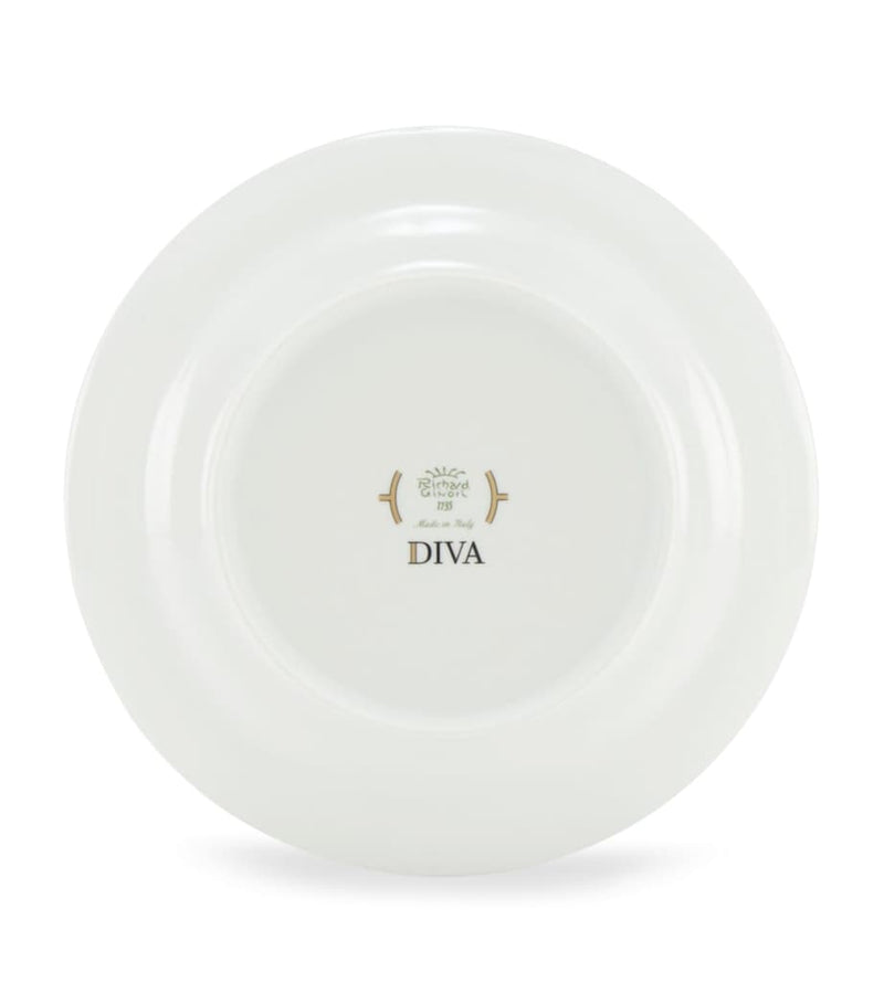 GINORI 1735 porcelain Colonna Diva Rosa soup plate 24cm, UK version