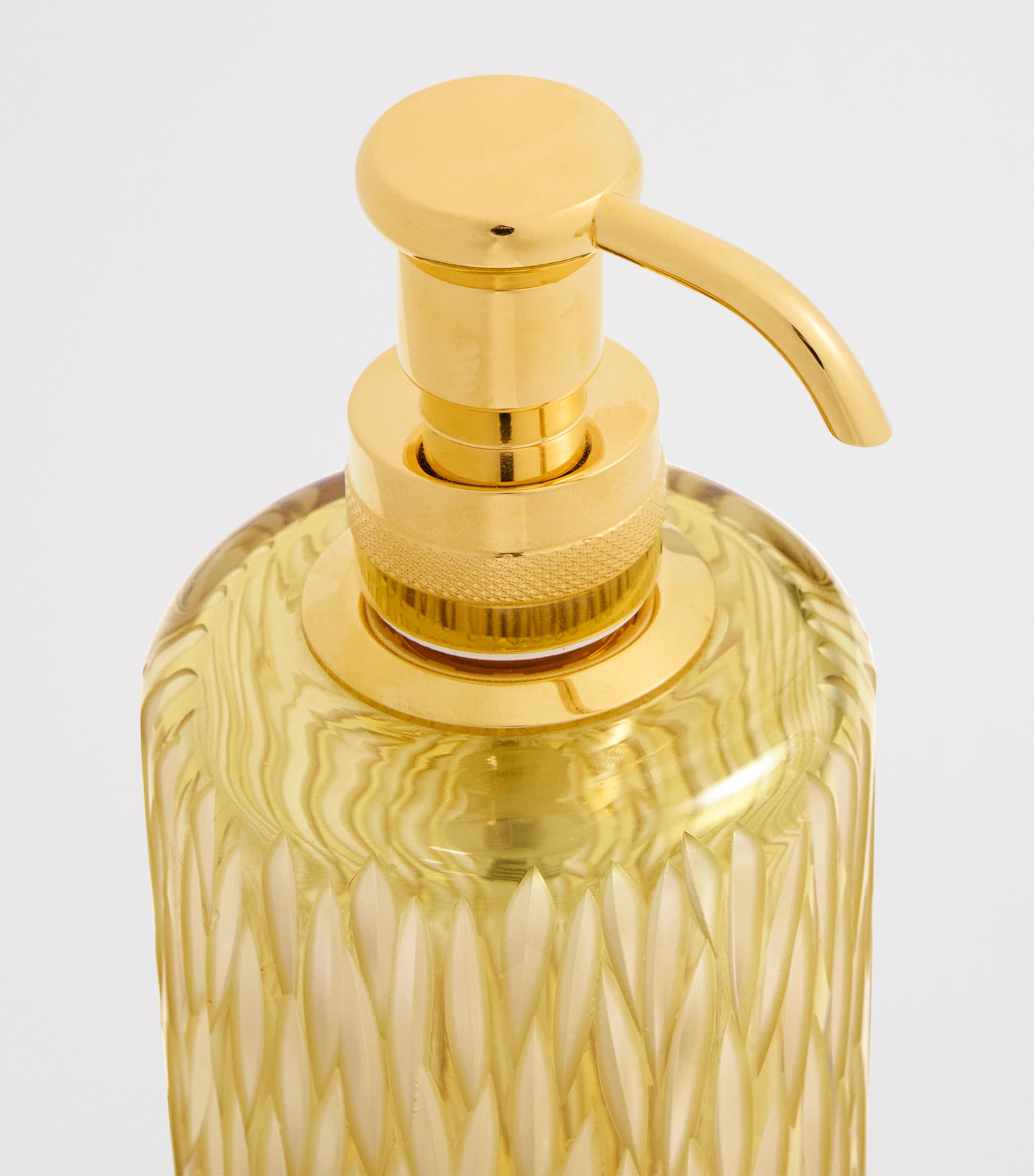 ZODIAC Crystal Amber soap dispenser (British brand)
