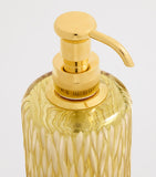 ZODIAC Crystal Amber soap dispenser (British brand)
