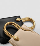 Bvlgari mini leather serpentine tote bag, imported from the UK
