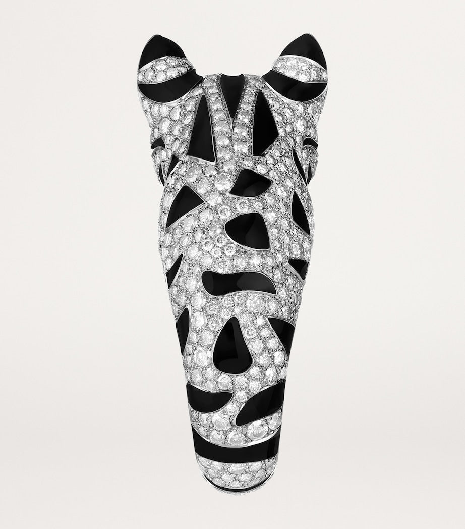 Boucheron leopard cat diamond ring (British brand)