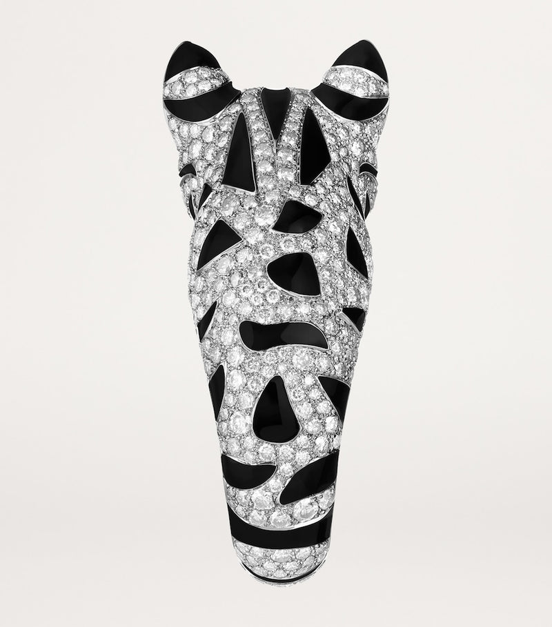 Boucheron leopard cat diamond ring (British brand)