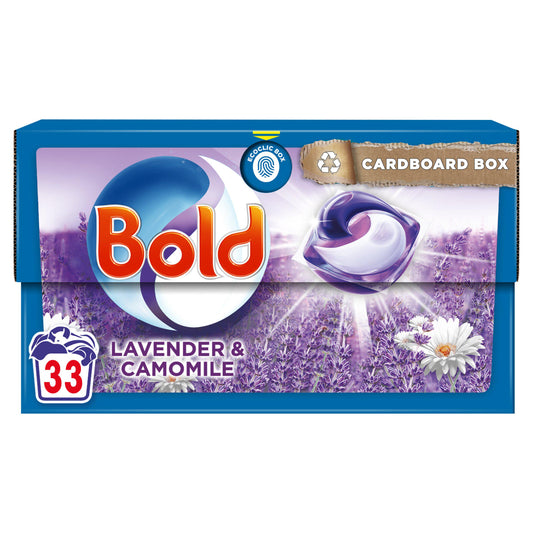 Bold All-in-1 Pods Washing Liquid Capsules Lavendar & Camomile 34 Washes detergents & washing powder Sainsburys   