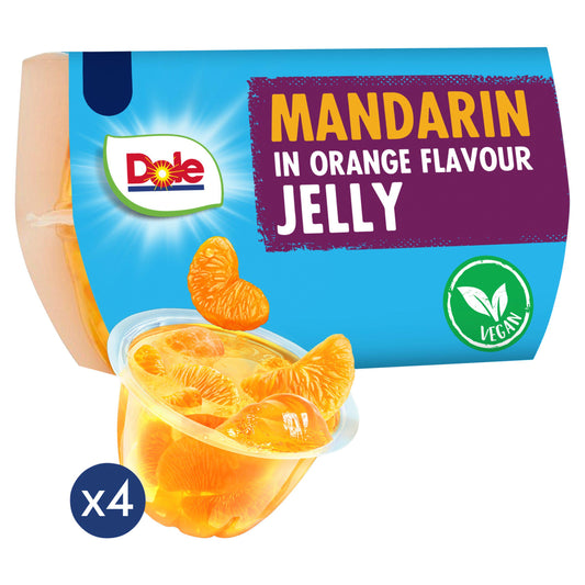 Dole Fruit in Jelly Mandarins in Orange Flavour Jelly x4 492g GOODS Sainsburys   