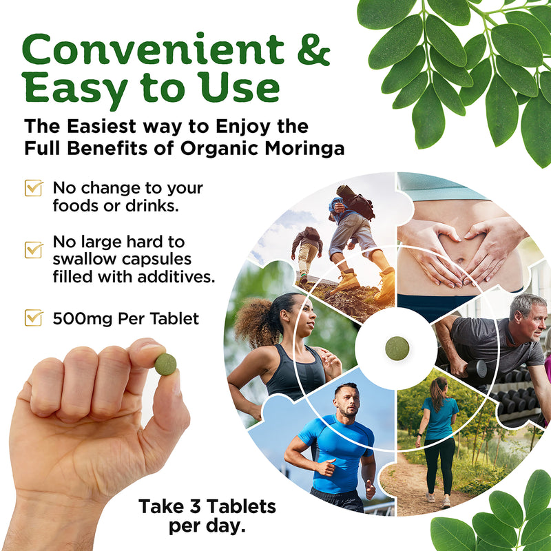 Inner Vitality organic moringa tablets 180 count - British product