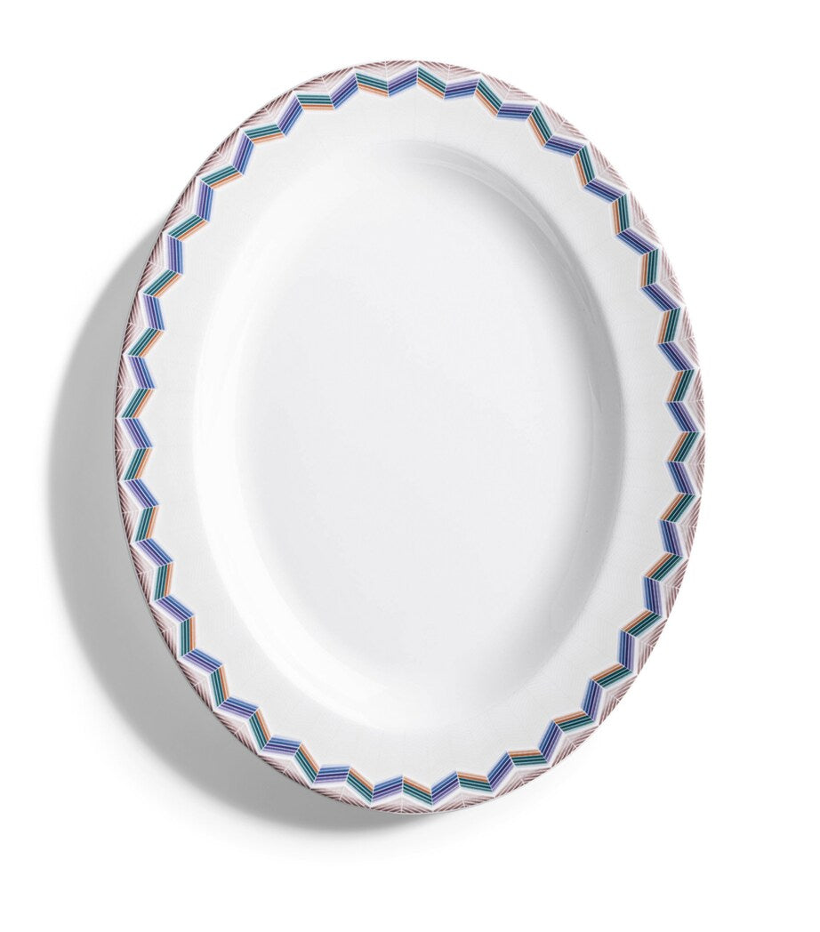Missoni Home Zigzag Jarris 148 oval plate 36cm, imported from the UK