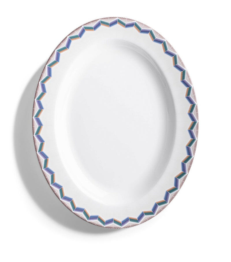 Missoni Home Zigzag Jarris 148 oval plate 36cm, imported from the UK
