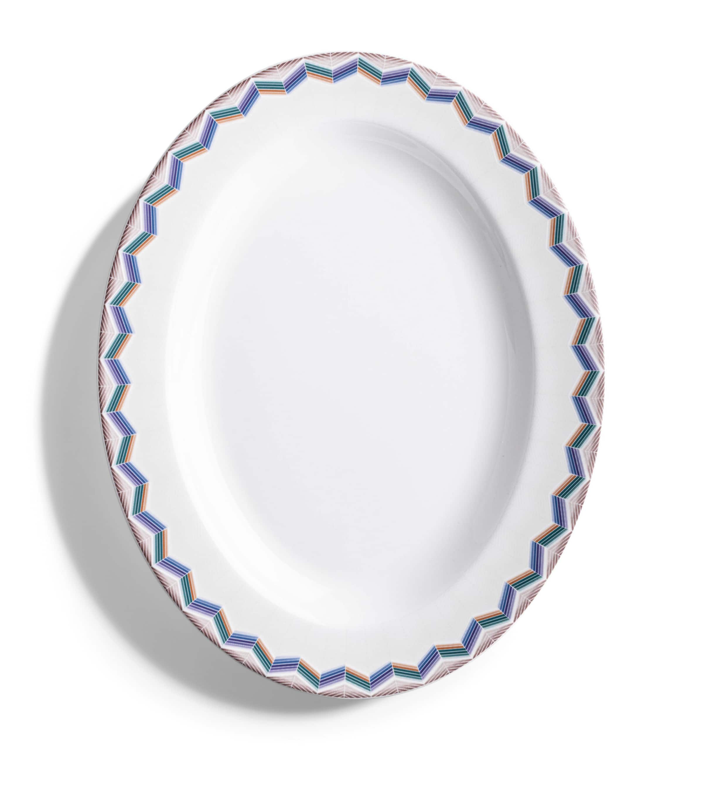 Missoni Home Zigzag Jarris 148 oval plate 36cm, imported from the UK
