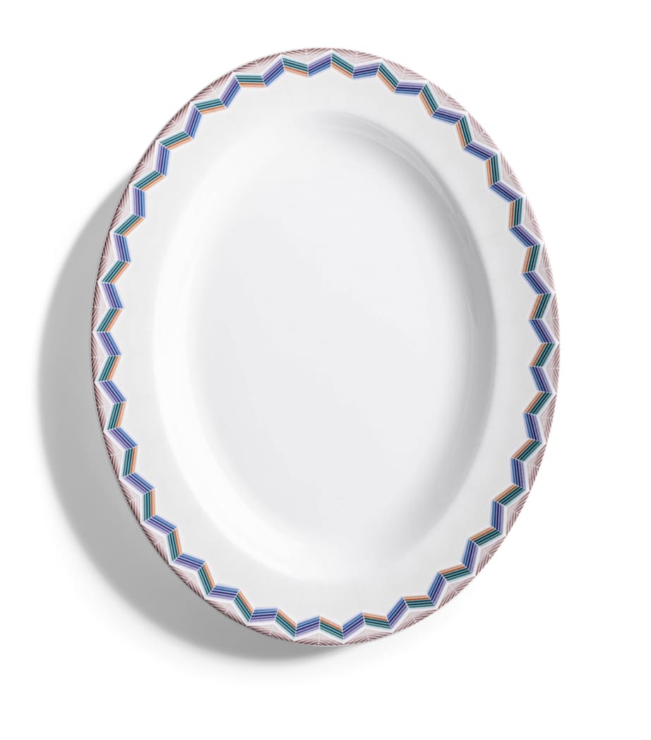 Missoni Home Zigzag Jarris 148 oval plate 36cm, imported from the UK