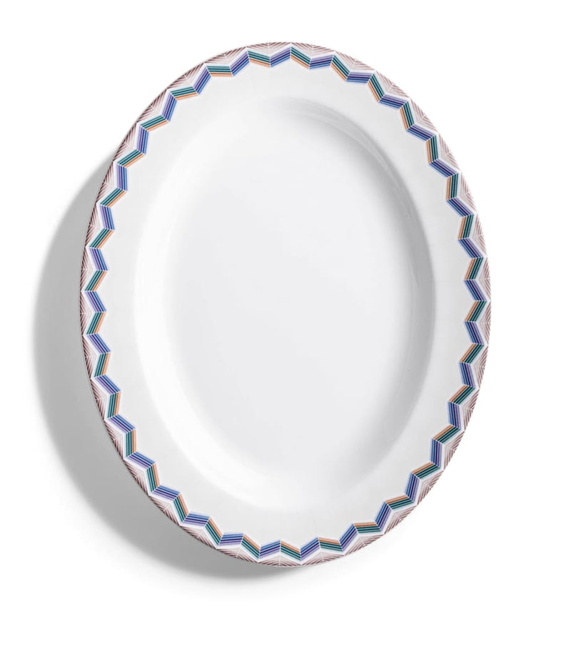 Missoni Home Zigzag Jarris 148 oval plate 36cm, imported from the UK