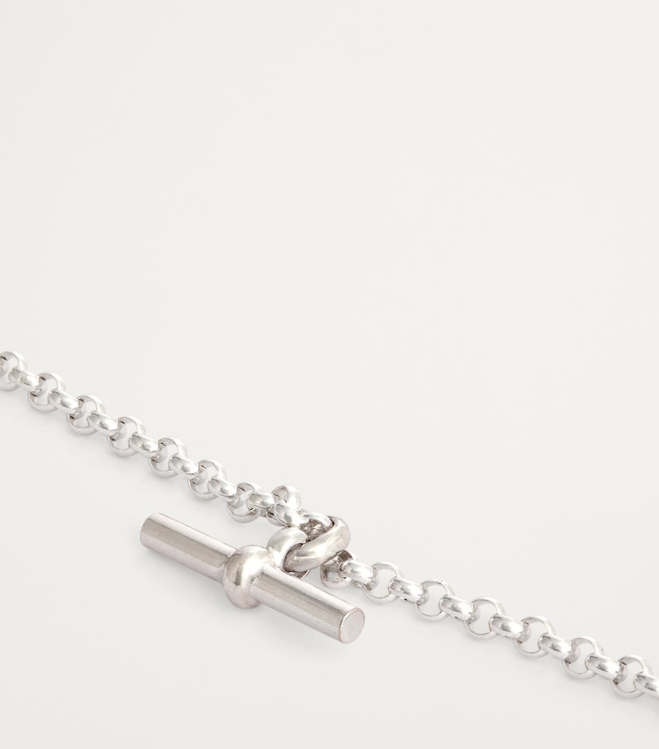 Tilly Sveaas sterling silver T-bar belcher chain bracelet, UK version