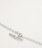 Tilly Sveaas sterling silver T-bar belcher chain bracelet, UK version