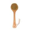 Dry body brush with cactus bristles and long handle - British product