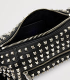 AllSaints lambskin embellished Vega shoulder bag, imported from the UK