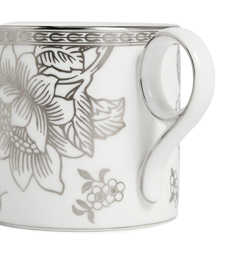 Wedgwood Silver Tonquin bone china mug (British brand)