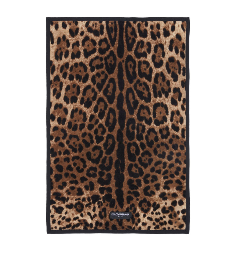 Dolce&Gabbana leopard print guest towel 40cm x 60cm - British product