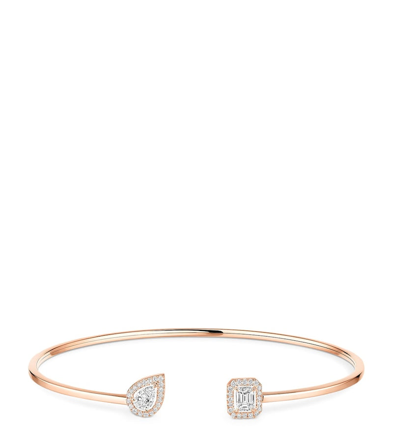 Messika My Twin pink gold diamond bangle 0.35ct, UK version