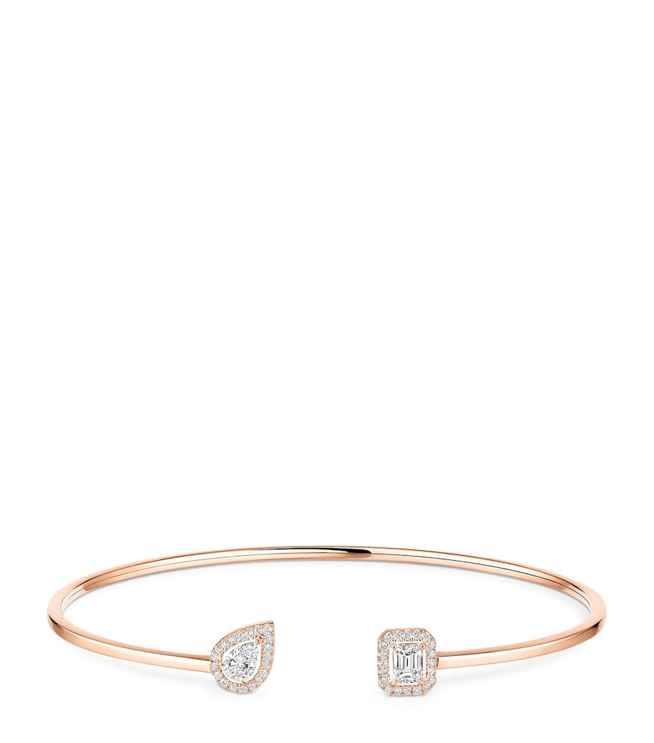 Messika My Twin pink gold diamond bangle 0.35ct, UK version