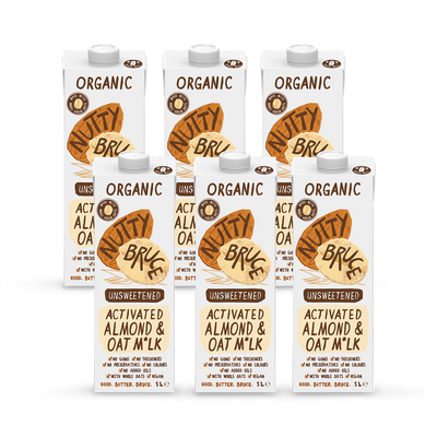Bruce Økologisk Mandel & Havre Melk Uten Sukker Plante Melk 6x 1L