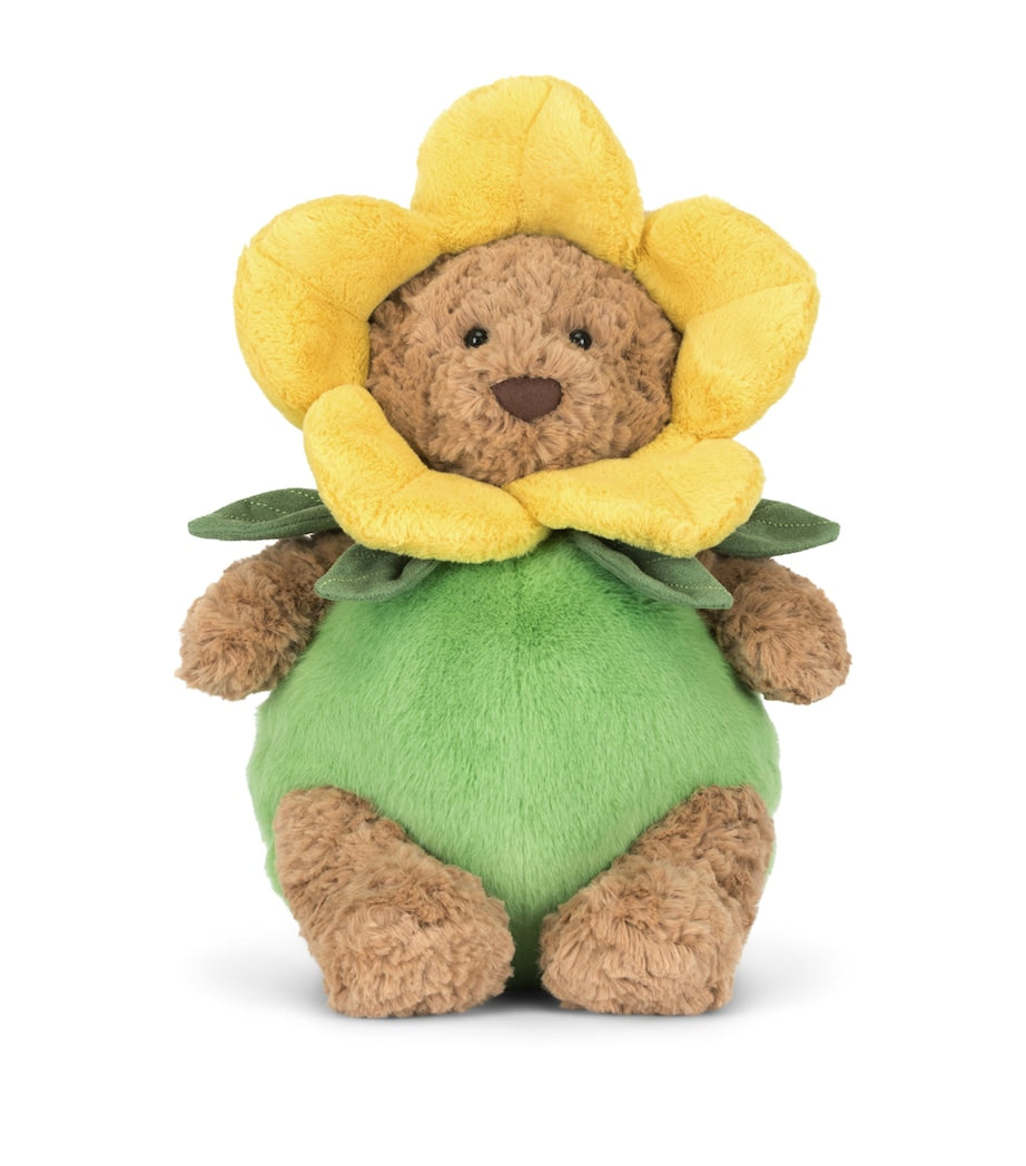 Jellycat Bartholomew Daffodil Outfit Bear soft toy 26cm, UK version