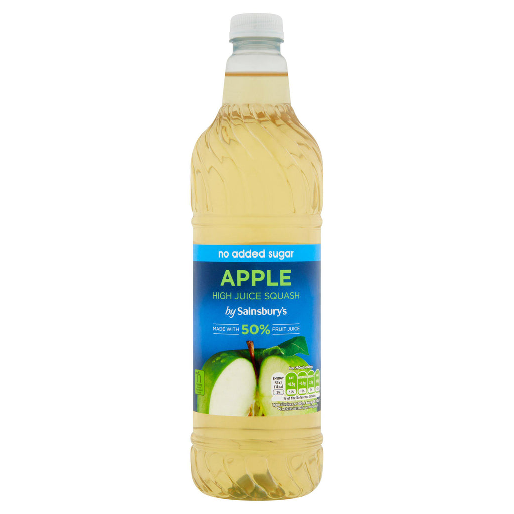 Sainsbury's Apple High Juice Squash, No Added Sugar 1L