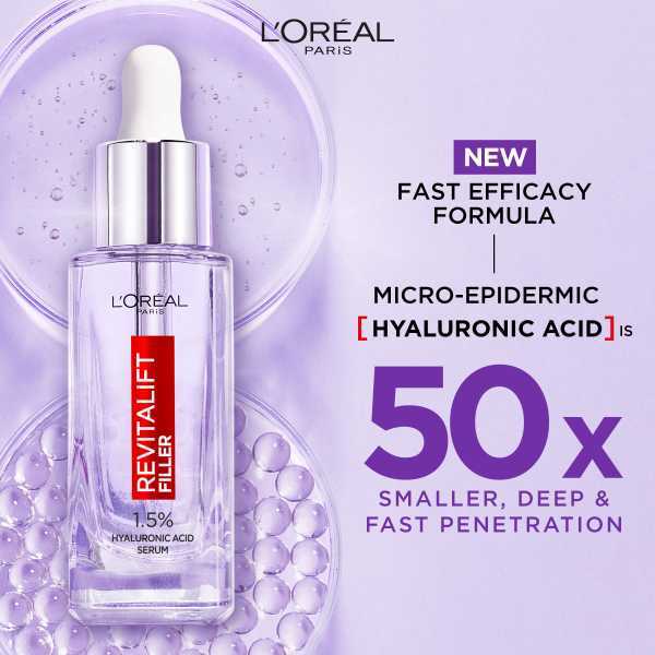 L'Oreal Paris Revitalift Filler Serum Hyaluronic Acid 30ml GOODS Superdrug   