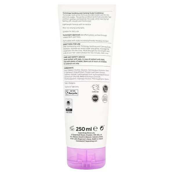 Superdrug Trichology Conditioner Scalp Care 250ml (British brand)