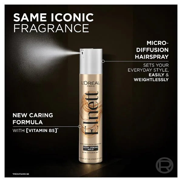 L'Oréal Paris Elnett hairspray 400ml, UK version
