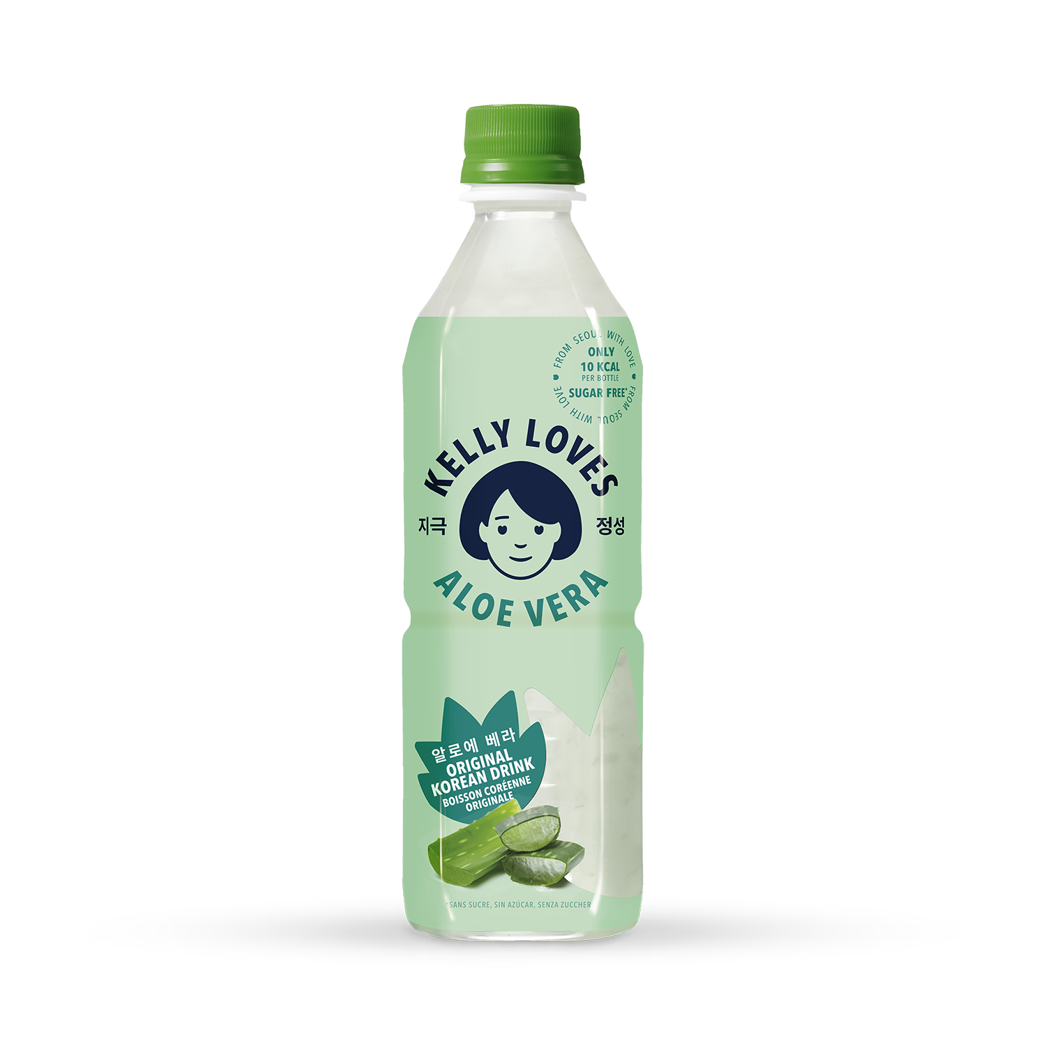 Kelly Love Aloe Vera Drink sugar free 500ml, UK version