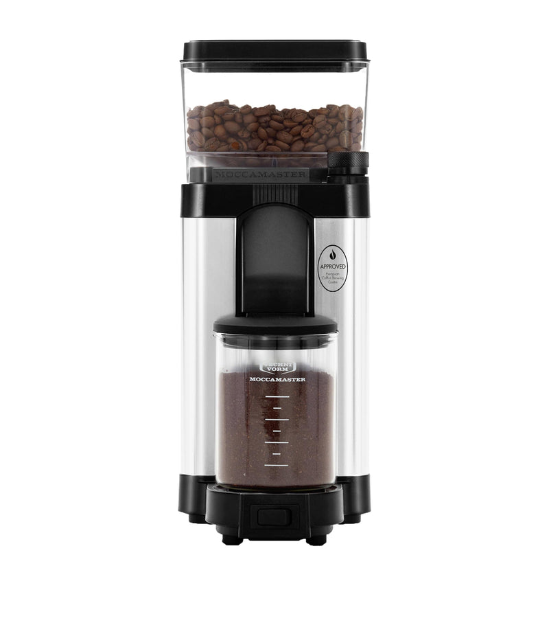 Moccamaster KM5 coffee grinder, imported from the UK
