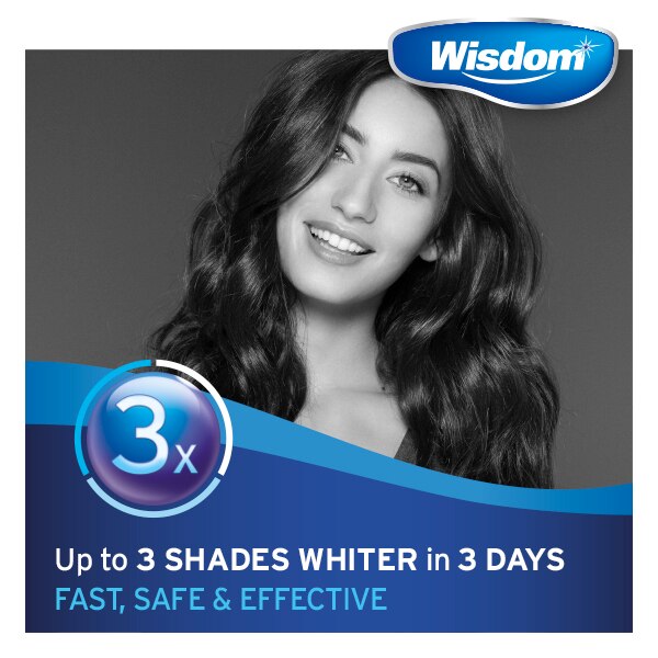 Wisdom Intense White Teeth Whitening Strips Charcoal